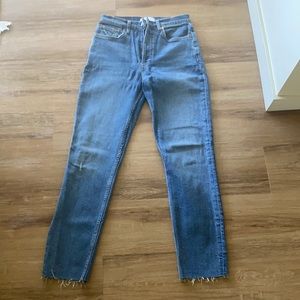 Re/done High Waist Ankle Crop